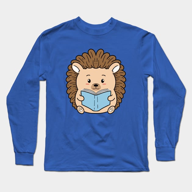 Funny hedgehog Long Sleeve T-Shirt by Budiaryawan